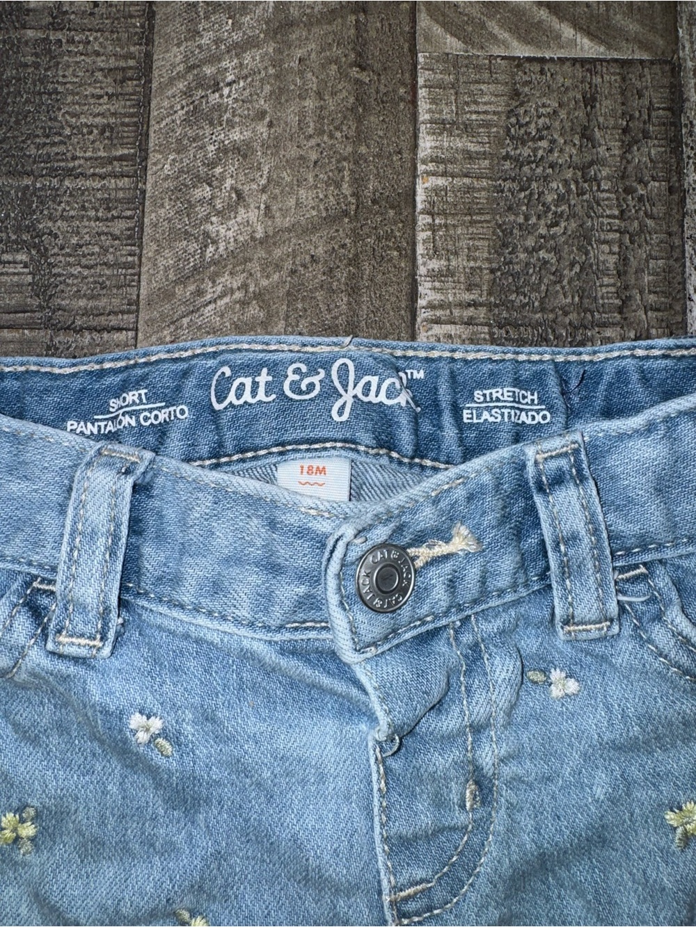 Cat & Jack Light Blue Denim Shorts and Skirt Set - Kids Bundle! - Picture 5 of 10